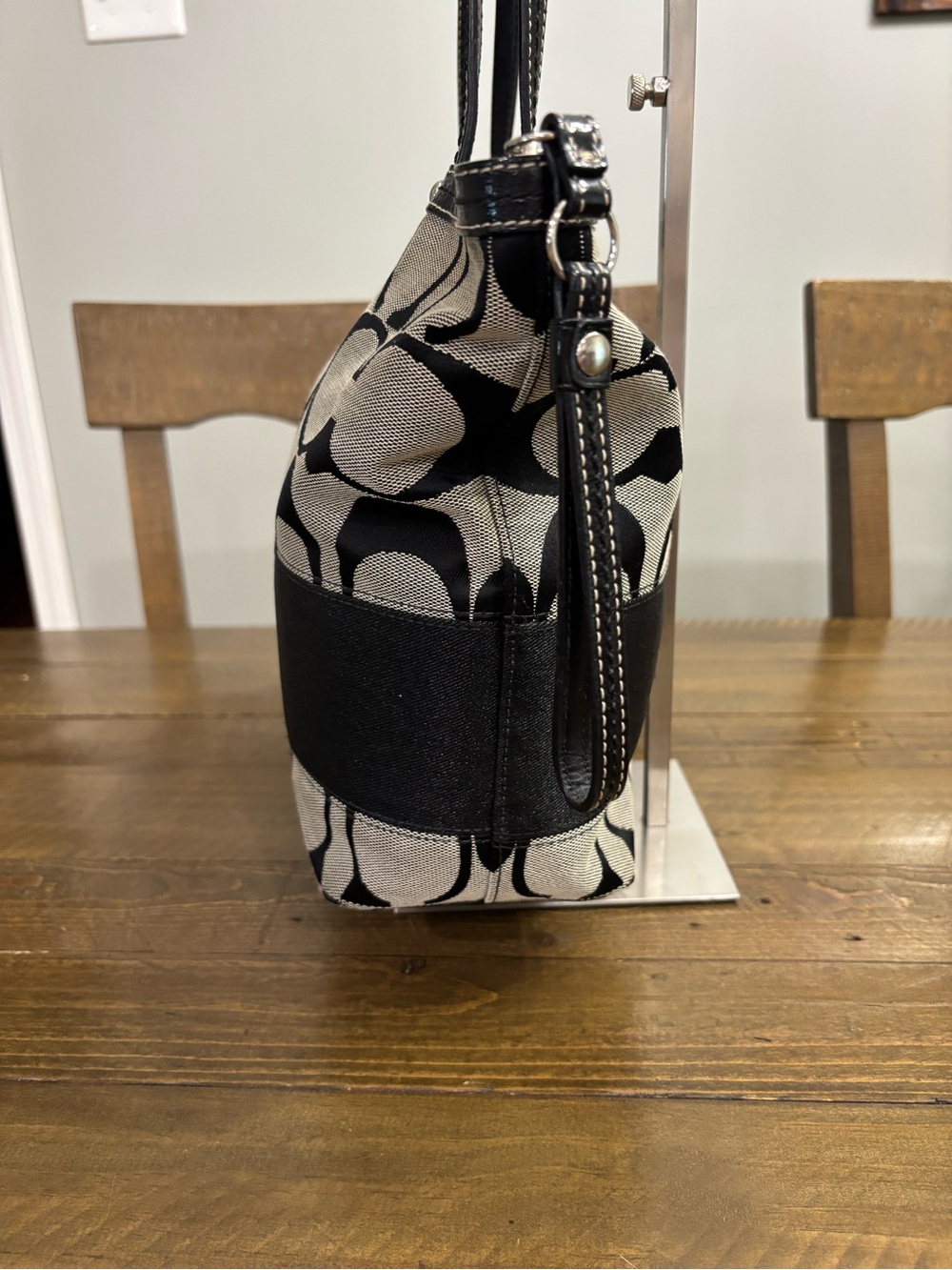 Coach Signature Stripe Tote F13548 - Picture 4 of 14